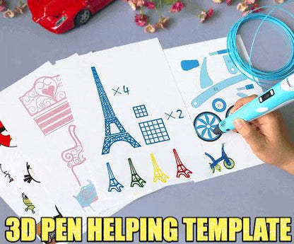 3D PEN HELPING TEMPLATE- 20 SHEETS